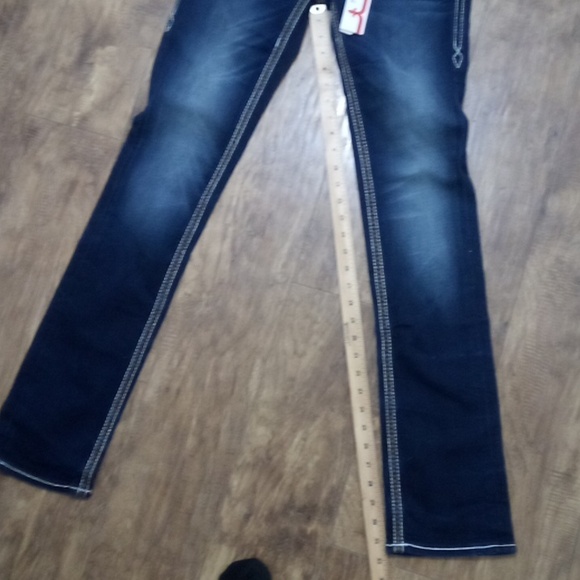 Rock Revival Women's 26 Straight Blair Embellished Faux Leather NWT - Picture 11 of 12